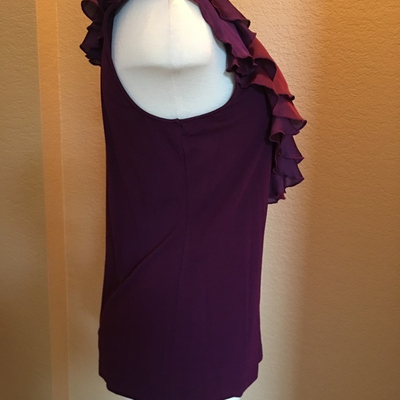 Ralph Lauren Sleeveless Double Ruffle Top - Picture 2 of 4
